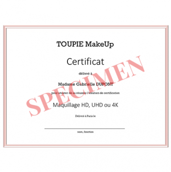 L'examen de certification Maquillage HD, UHD ou 4K